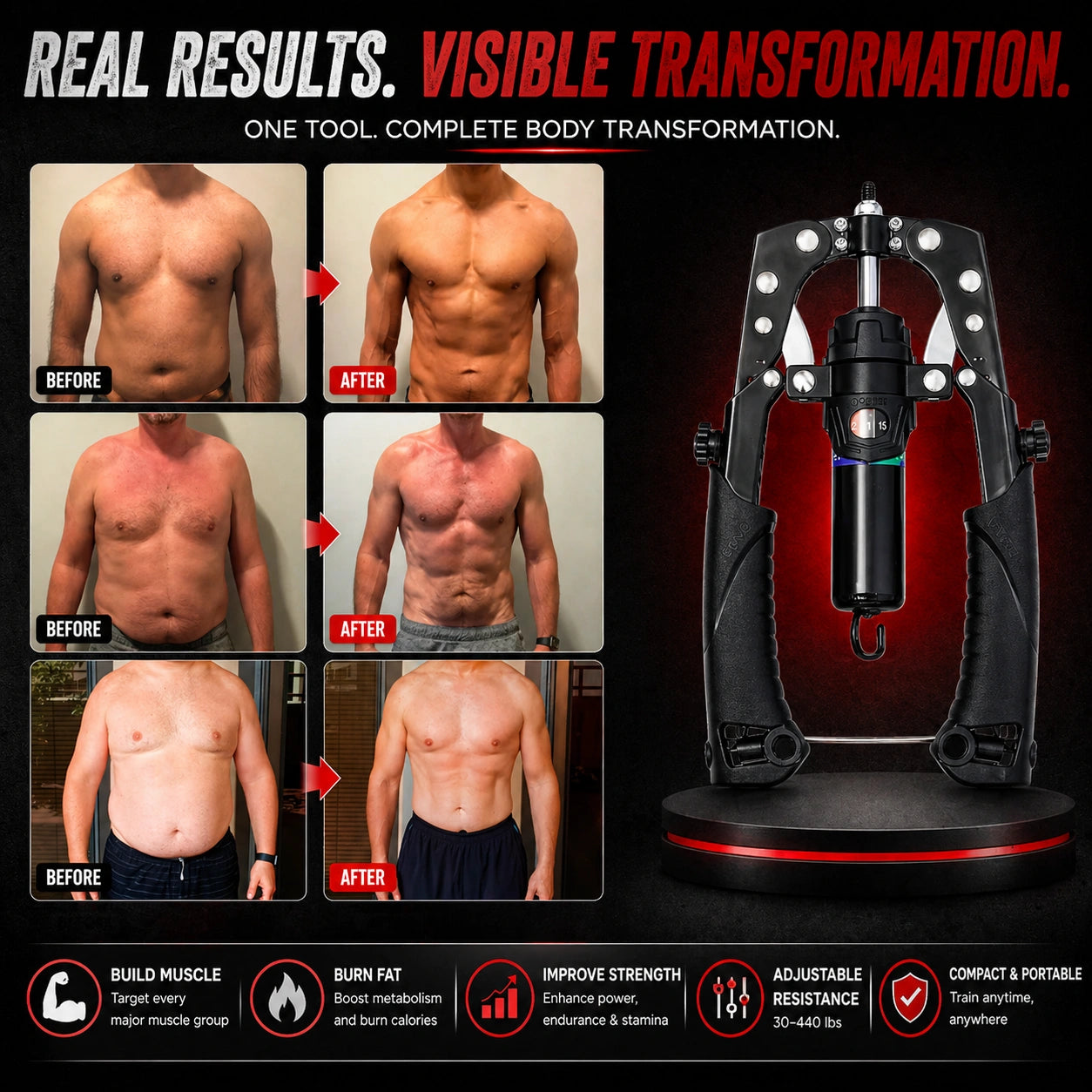 Aznolt® Muscle Trainer – Adjustable Hydraulic Resistance Trainer