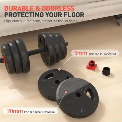 Aznolt® 3-in-1 Adjustable Dumbbell Set – 60 lbs Home Gym