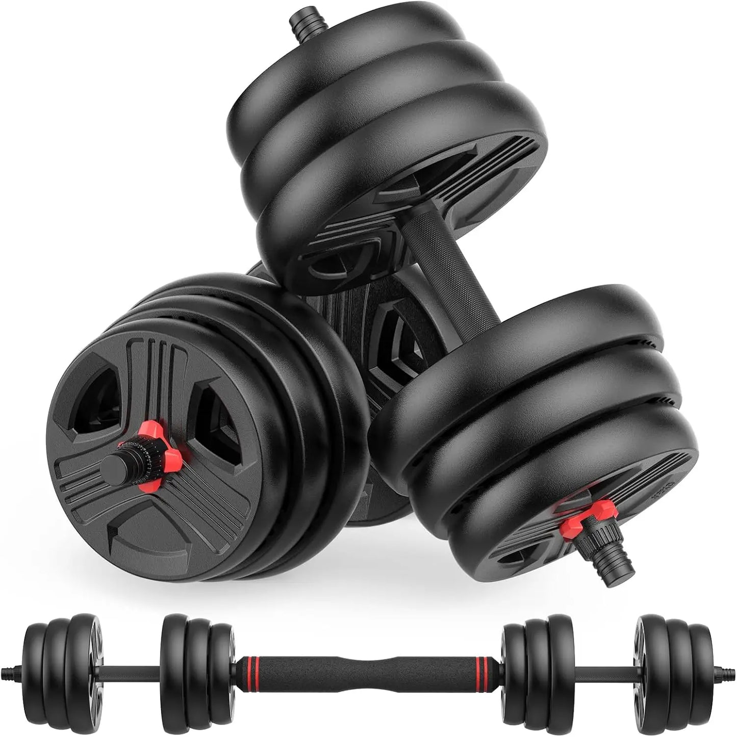 Aznolt® 3-in-1 Adjustable Dumbbell Set – 60 lbs Home Gym