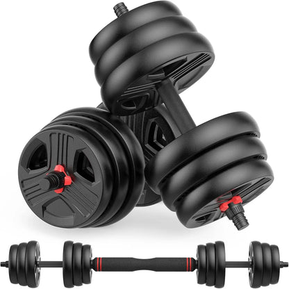 Aznolt® 3-in-1 Adjustable Dumbbell Set – 60 lbs Home Gym