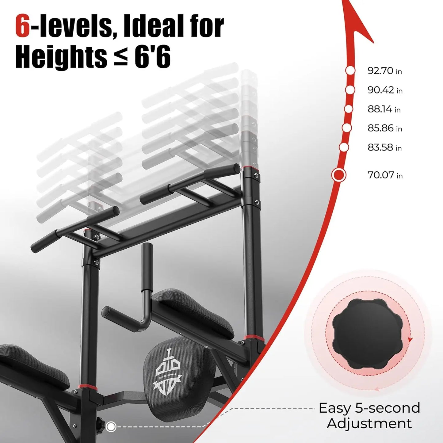 Aznolt® Power Tower – Pull Up & Dip Station for Home Gym
