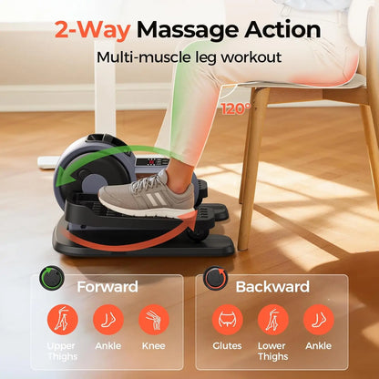 Aznolt® Under Desk Elliptical Machine – Motorized Pedal Exerciser for Home & Office