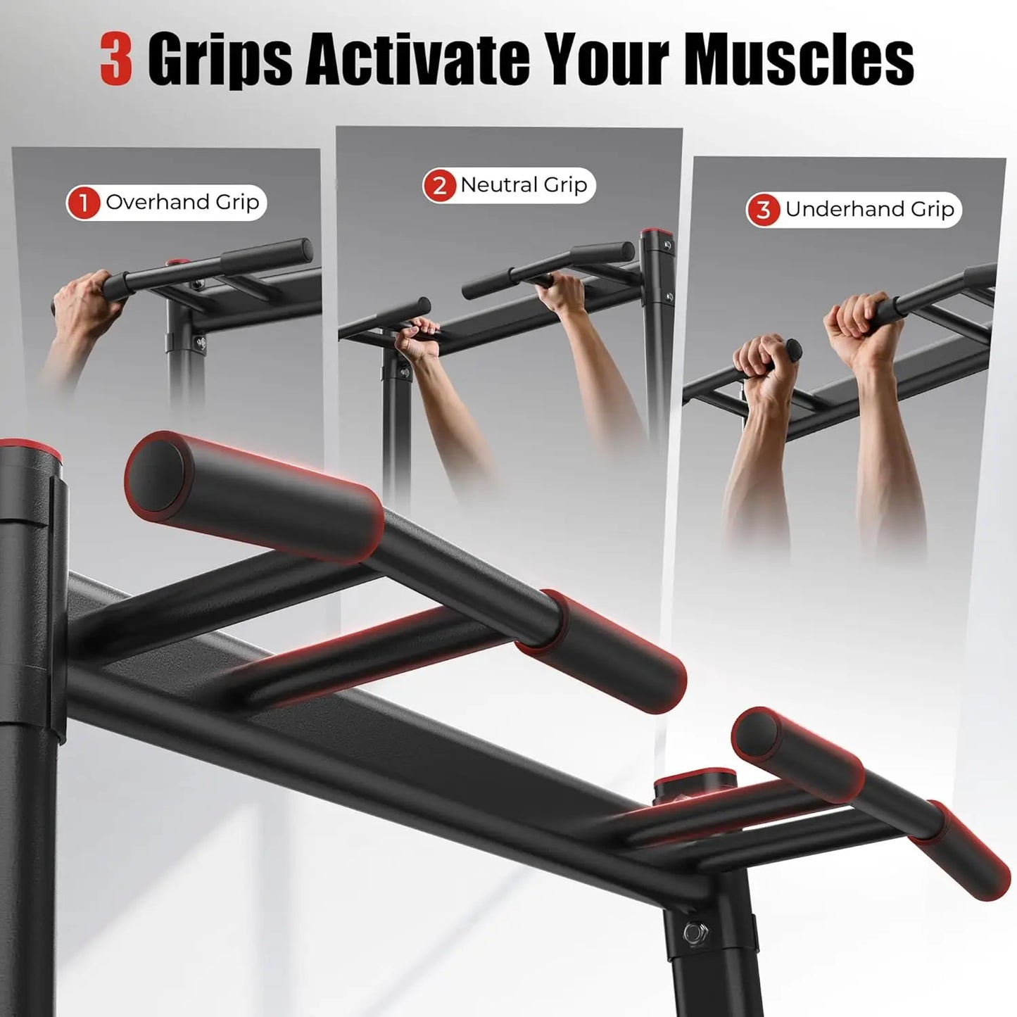 Aznolt® Power Tower – Pull Up & Dip Station for Home Gym