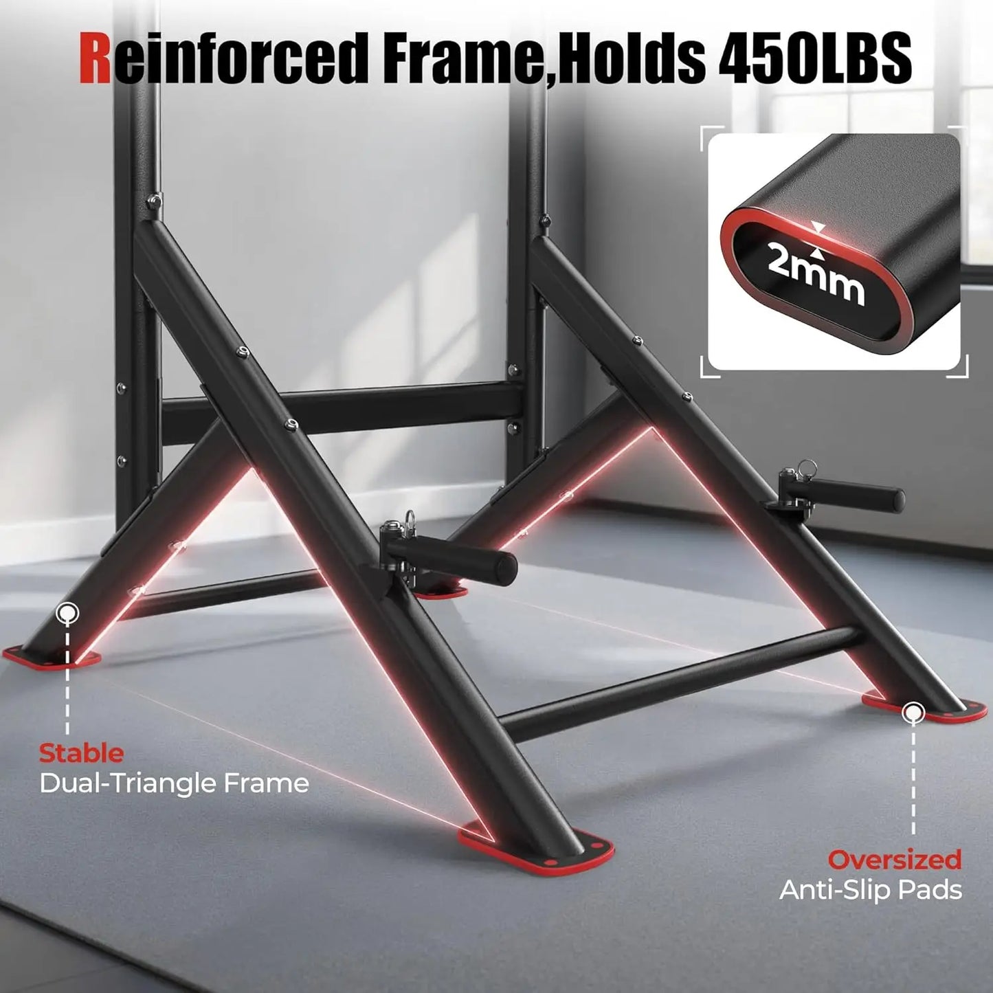 Aznolt® Power Tower – Pull Up & Dip Station for Home Gym
