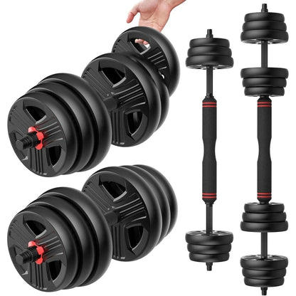 Aznolt® 3-in-1 Adjustable Dumbbell Set – 60 lbs Home Gym