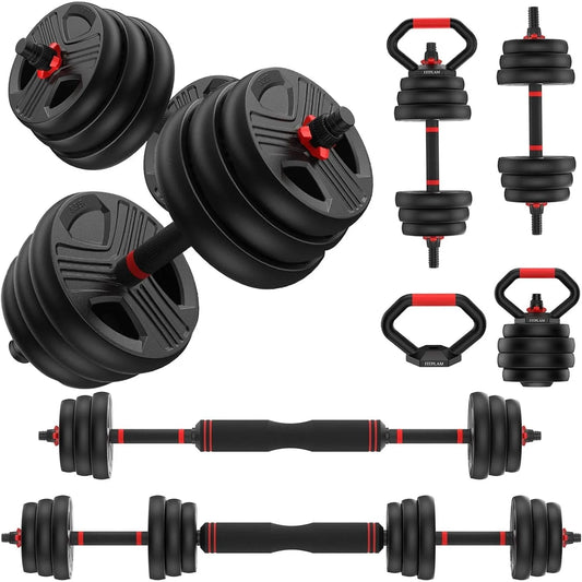 Aznolt® 5-in-1 Adjustable Dumbbell Set – 70 LB (35 LB Pair)