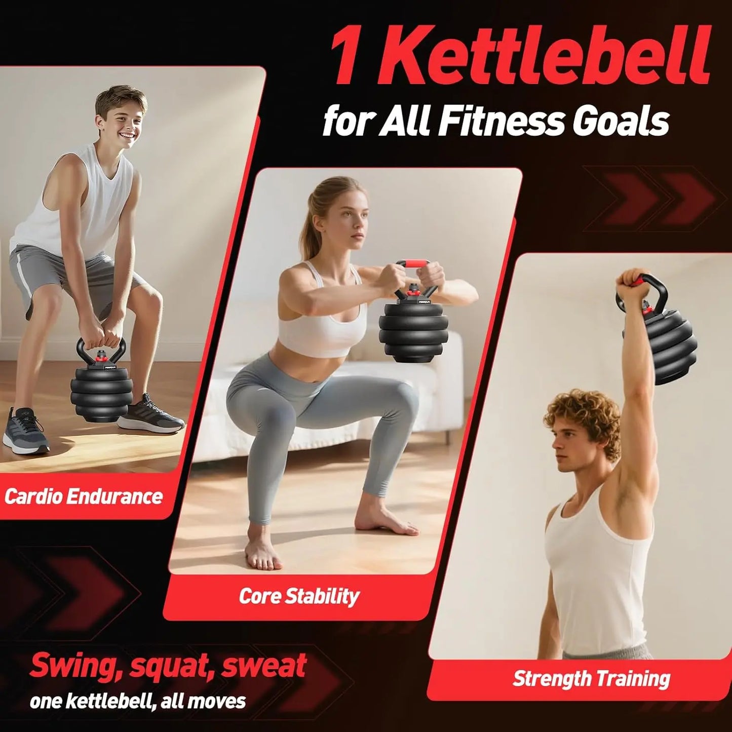 Aznolt® 5-in-1 Adjustable Dumbbell Set – 70 LB (35 LB Pair)