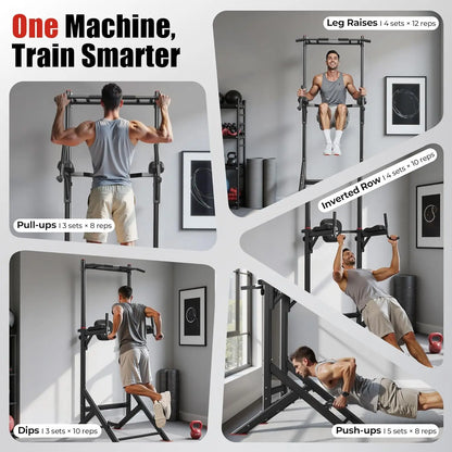 Aznolt® Power Tower – Pull Up & Dip Station for Home Gym