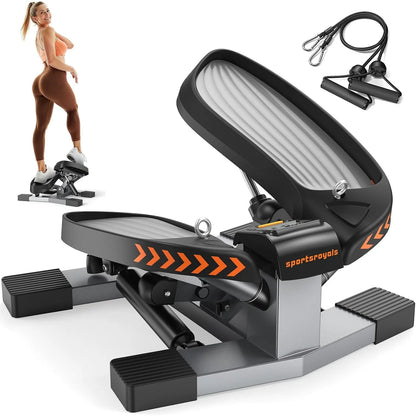 Aznolt® Twist Stair Stepper with Resistance Bands – Home Cardio Machine