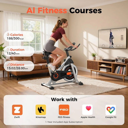 Aznolt® Magnetic Exercise Bike – Silent Home Cycling Machine