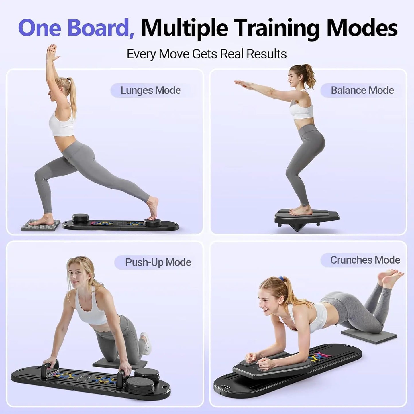 Aznolt® Portable Pilates Reformer Board – Home Pilates Trainer