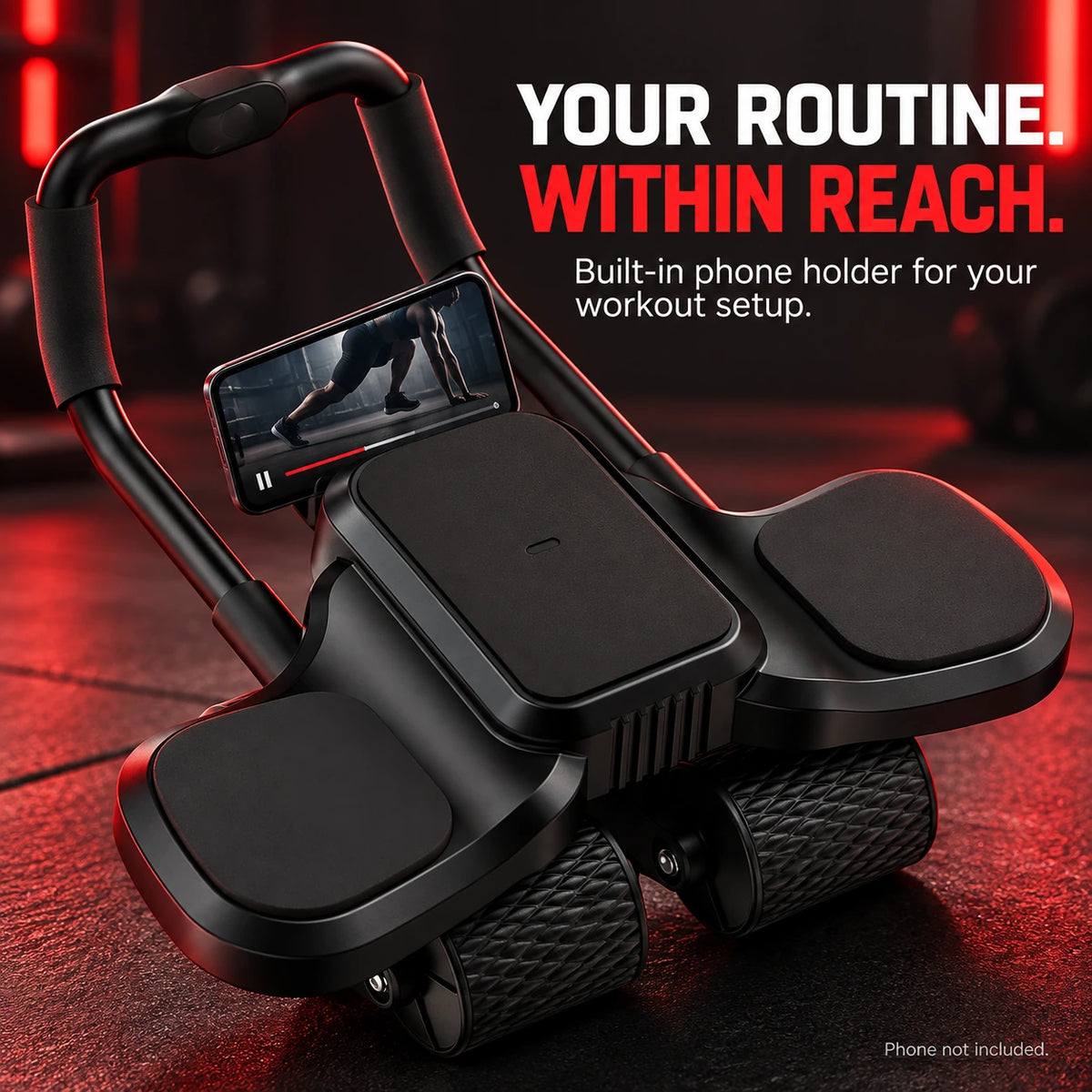 Aznolt Ab Roller built-in phone holder; phone not included