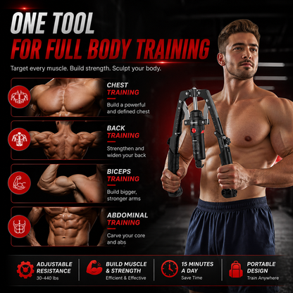 Aznolt® Muscle Trainer – Adjustable Resistance Trainer for Home Gym