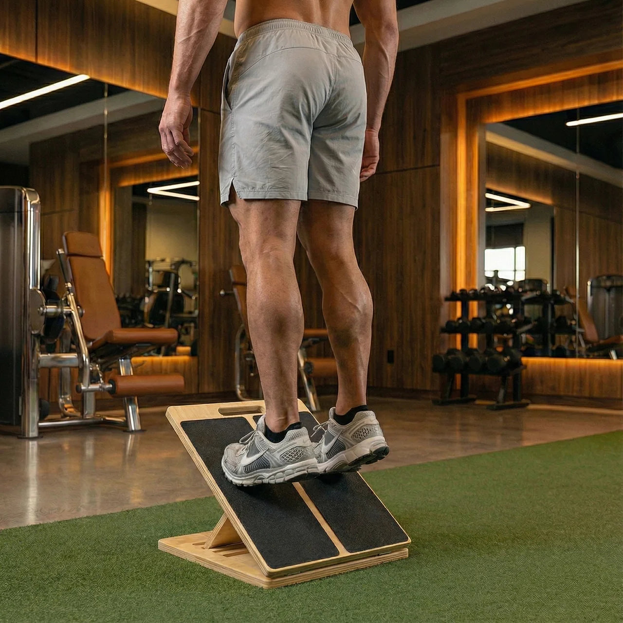 Aznolt® Adjustable Wooden Slant Board – 5-Level Incline for Mobility & Recovery