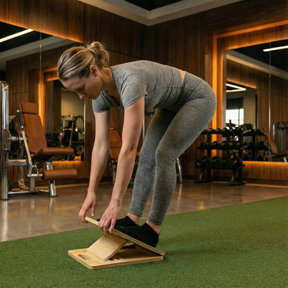 Aznolt® Adjustable Wooden Slant Board – 5-Level Incline for Mobility & Recovery