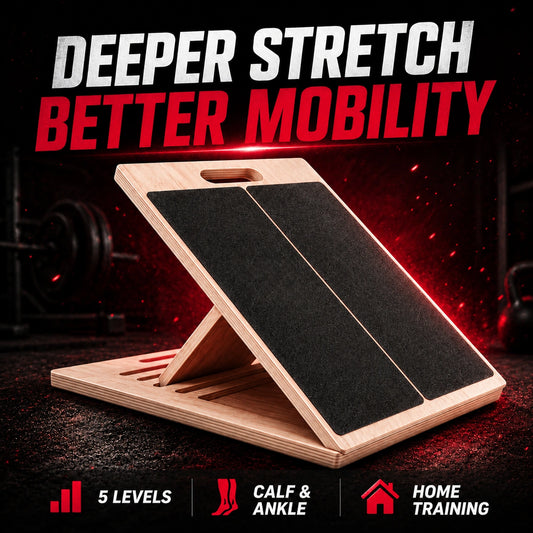 Aznolt® Adjustable Wooden Slant Board – 5-Level Incline for Mobility & Recovery